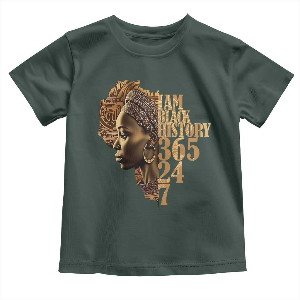 I Am Black History 365 24 7 Toddler T Shirt