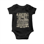 Black Wall Street Baby Onesie Never Forget 1906 1921 Tulsa Black History