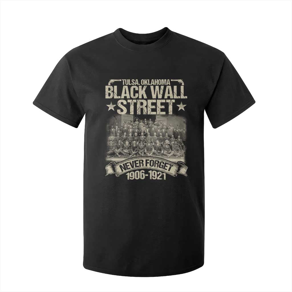 Black Wall Street T Shirt For Kid Never Forget 1906 1921 Tulsa Black History