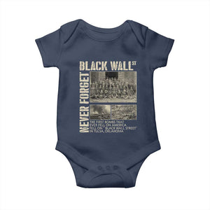 Black Wall Street Baby Onesie Never Forget Tulsa Black History Month
