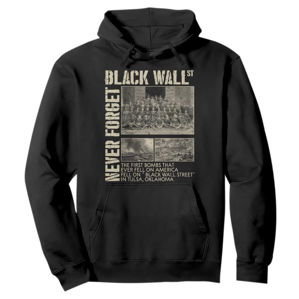 Black Wall Street Hoodie Never Forget Tulsa Black History Month