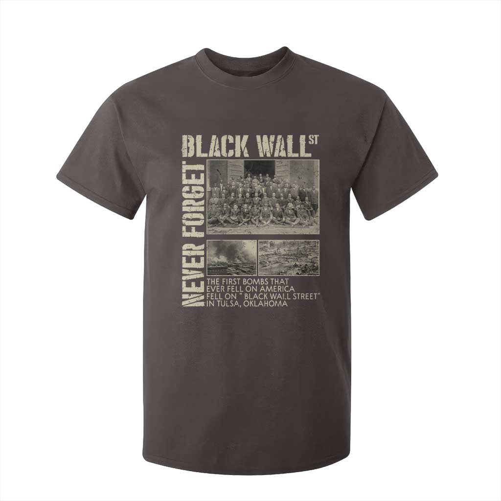 Black Wall Street T Shirt For Kid Never Forget Tulsa Black History Month