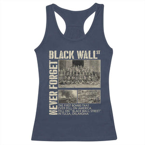 Black Wall Street Racerback Tank Top Never Forget Tulsa Black History Month