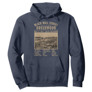 Black Wall Street Hoodie Never Forget 1921 Tulsa Black History Retro