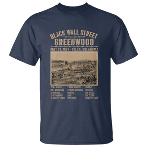 Black Wall Street T Shirt Never Forget 1921 Tulsa Black History Retro
