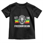 Juneteenth Baby Shirt Let The Freedom Begin African American Lion Melanin Pride