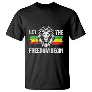 Juneteenth T Shirt Let The Freedom Begin African American Lion Melanin Pride