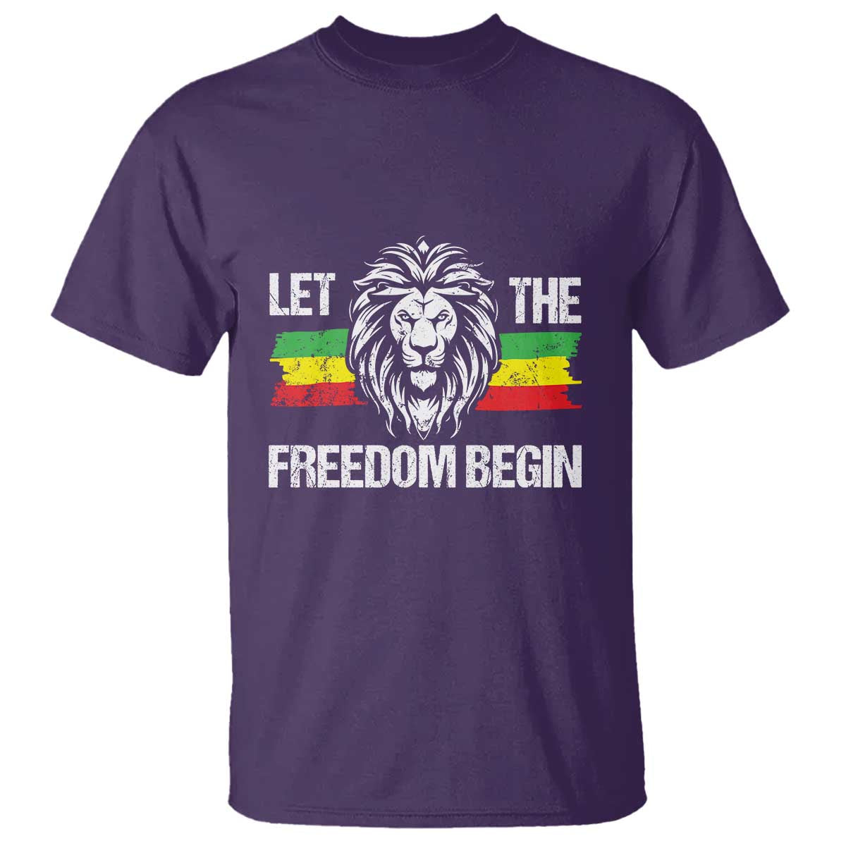 Juneteenth T Shirt Let The Freedom Begin African American Lion Melanin Pride