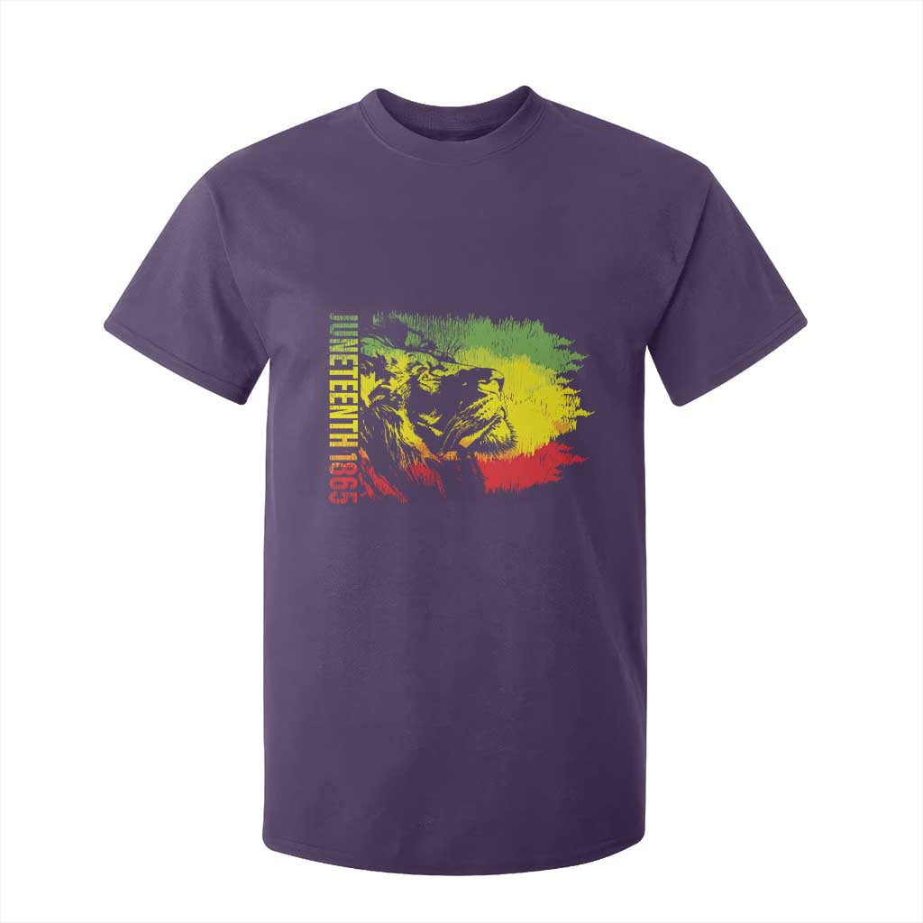 Juneteenth T Shirt For Kid 1865 African American Lion King