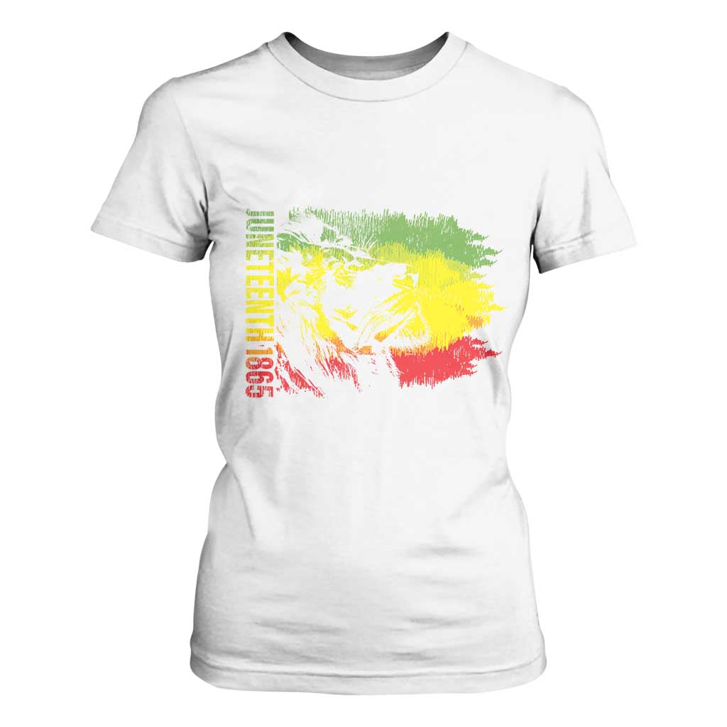 Juneteenth T Shirt For Women 1865 African American Lion King