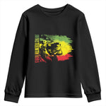 Juneteenth Youth Long Sleeve Shirt 1865 African American Lion King