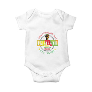 1865 Juneteenth Baby Onesie Emancipation Day Black American Freedom Melanin Pride