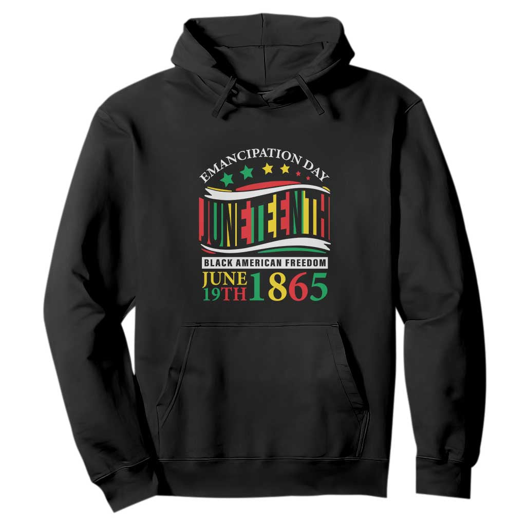 1865 Juneteenth Hoodie Emancipation Day Black American Freedom Black Pride