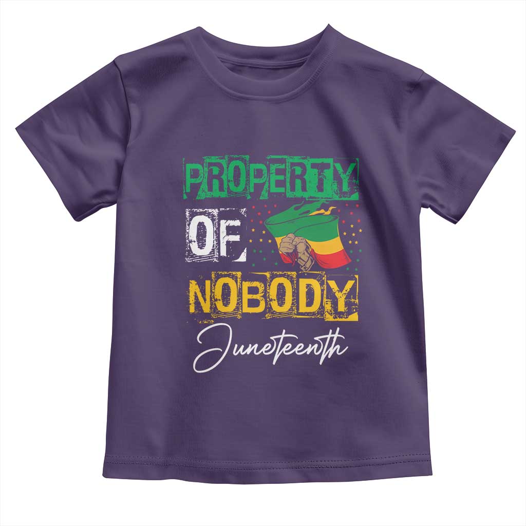 Juneteenth Baby Shirt Property Of Nobody Melanin Black Freedom