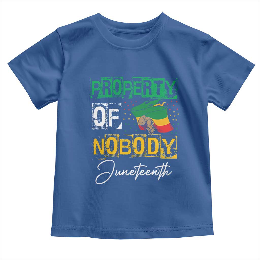 Juneteenth Baby Shirt Property Of Nobody Melanin Black Freedom