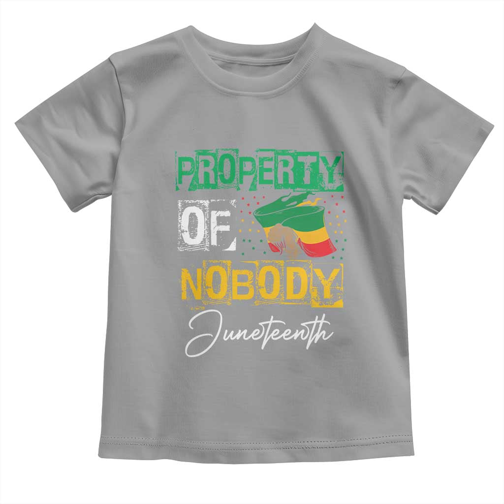 Juneteenth Baby Shirt Property Of Nobody Melanin Black Freedom