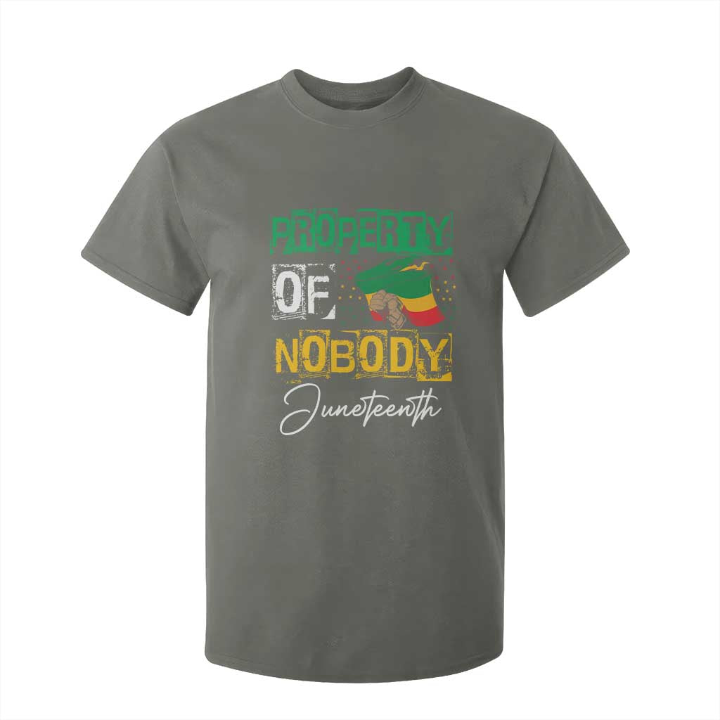 Juneteenth T Shirt For Kid Property Of Nobody Melanin Black Freedom
