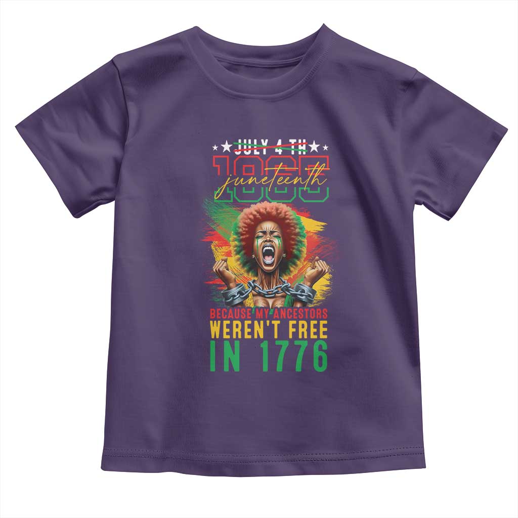 Juneteenth Baby Shirt Because My Ancestors Weren't Free In 1776 African American