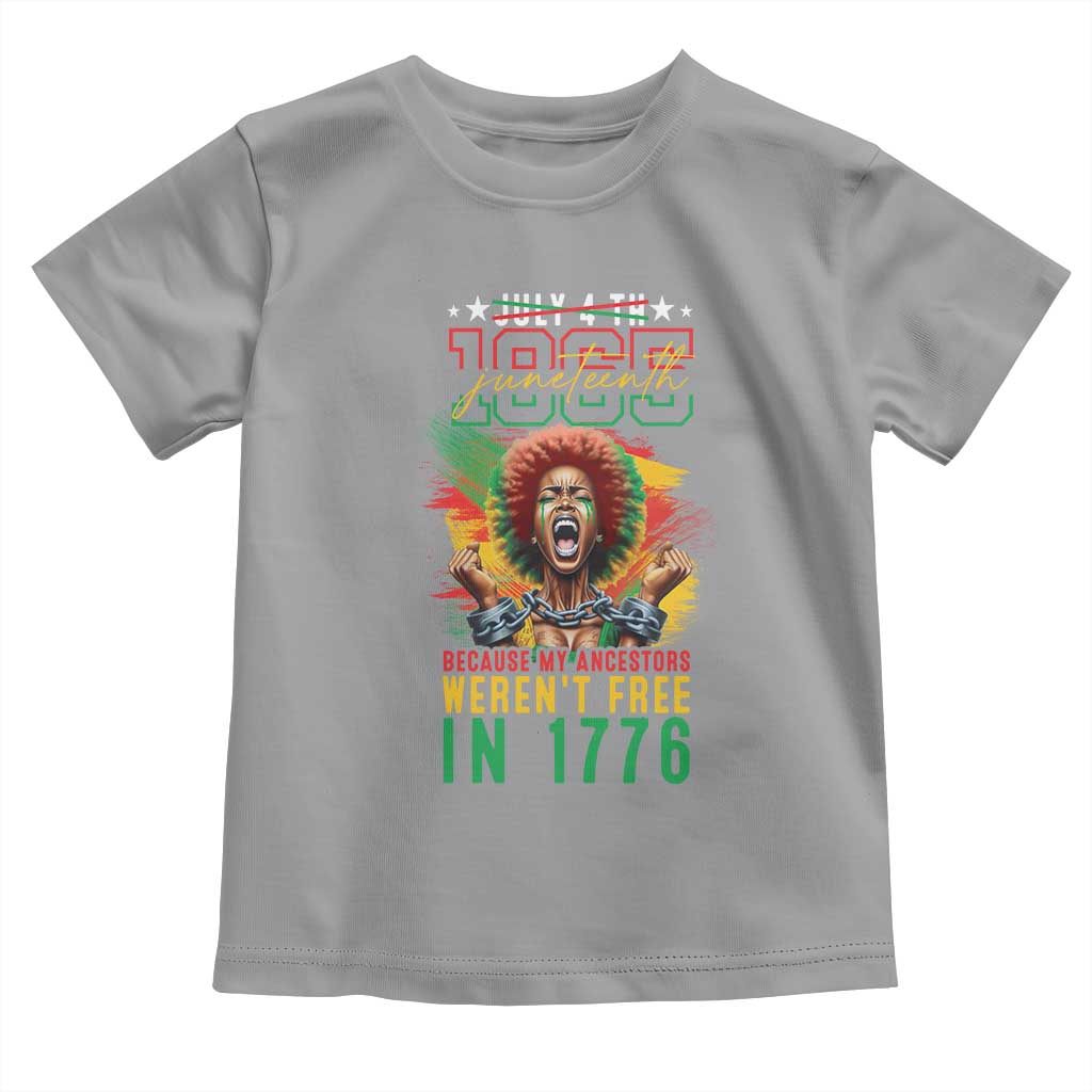 Juneteenth Baby Shirt Because My Ancestors Weren't Free In 1776 African American