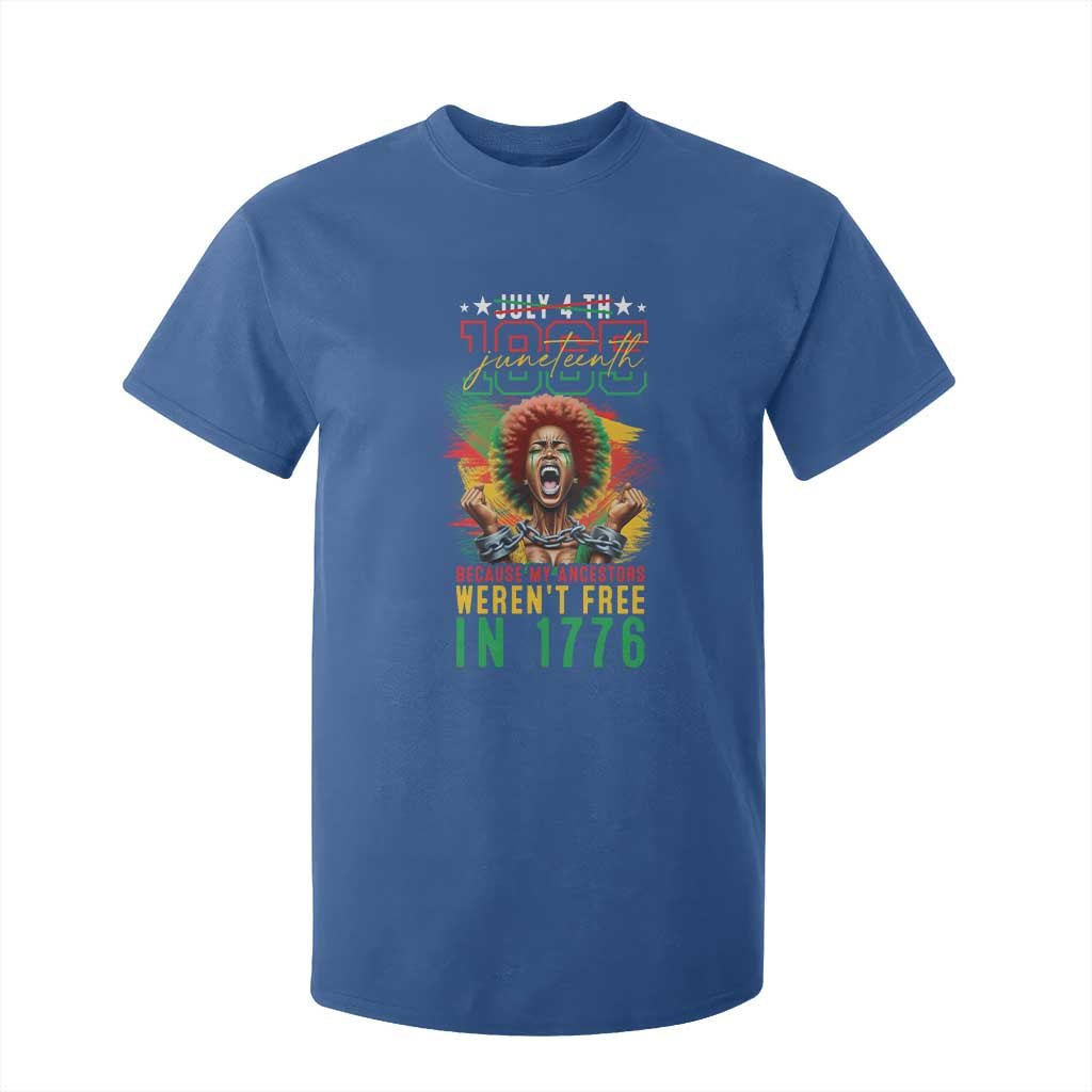 Juneteenth T Shirt For Kid Because My Ancestors Weren't Free In 1776 African American
