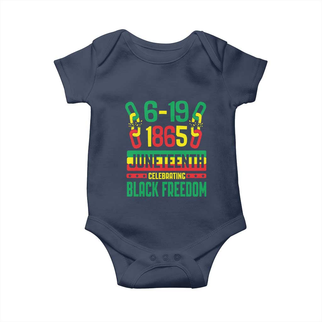 Juneteenth Baby Onesie Celebrating Black Freedom 1865 African American