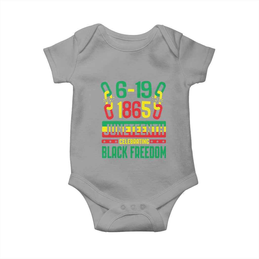 Juneteenth Baby Onesie Celebrating Black Freedom 1865 African American