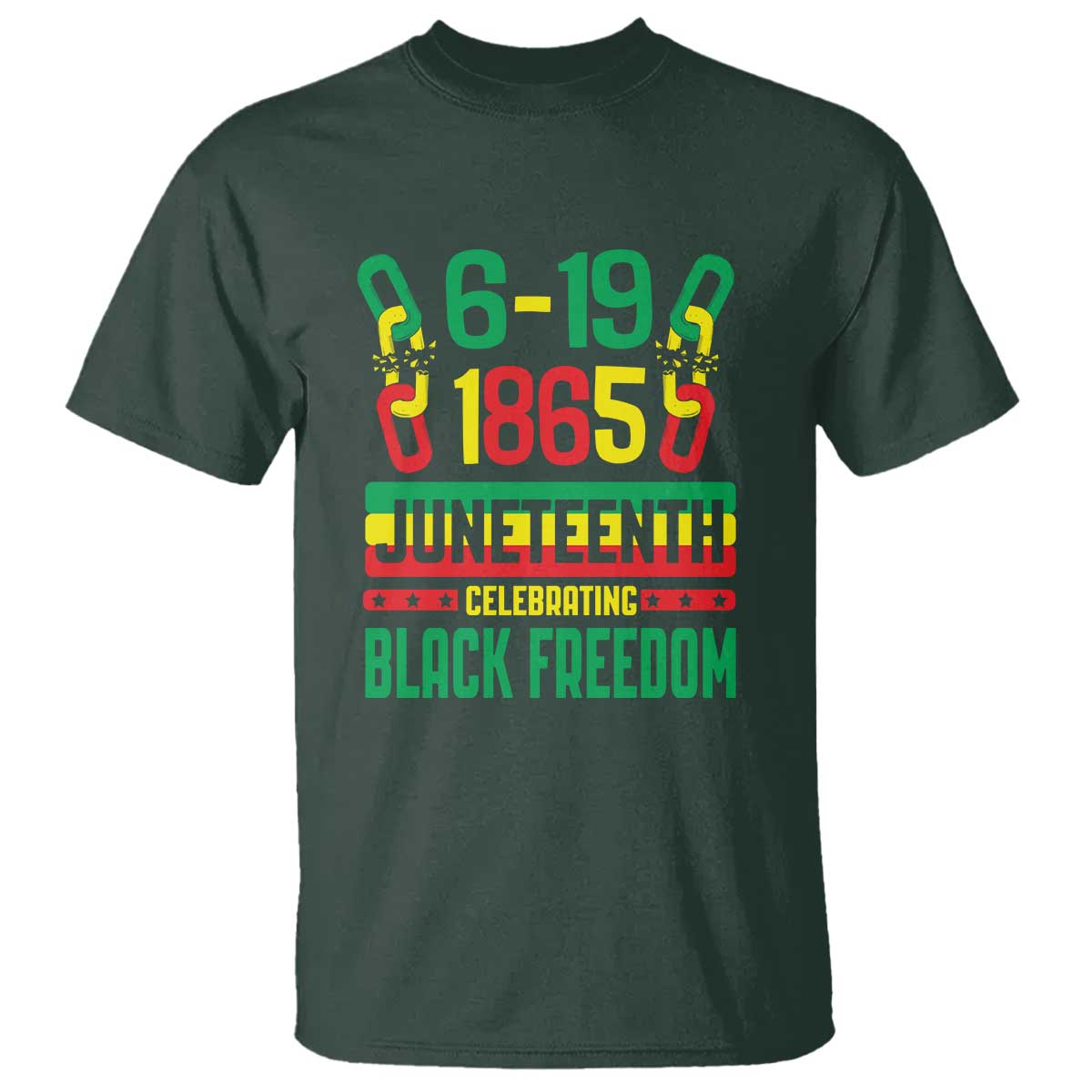 Juneteenth T Shirt Celebrating Black Freedom 1865 African American
