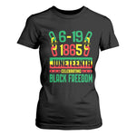 Juneteenth T Shirt For Women Celebrating Black Freedom 1865 African American