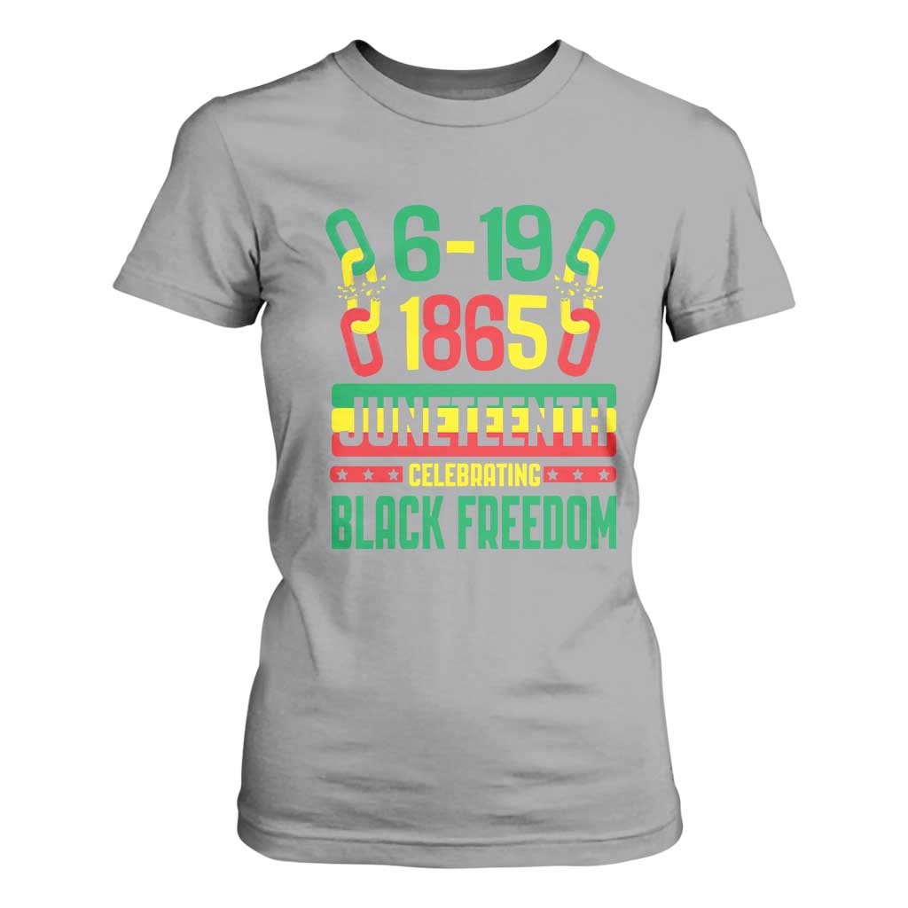 Juneteenth T Shirt For Women Celebrating Black Freedom 1865 African American