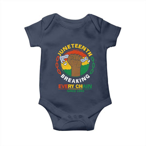 Juneteenth Baby Onesie Breaking Every Chain Since 1865 Black Freedom