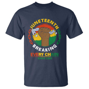 Juneteenth T Shirt Breaking Every Chain Since 1865 Black Freedom