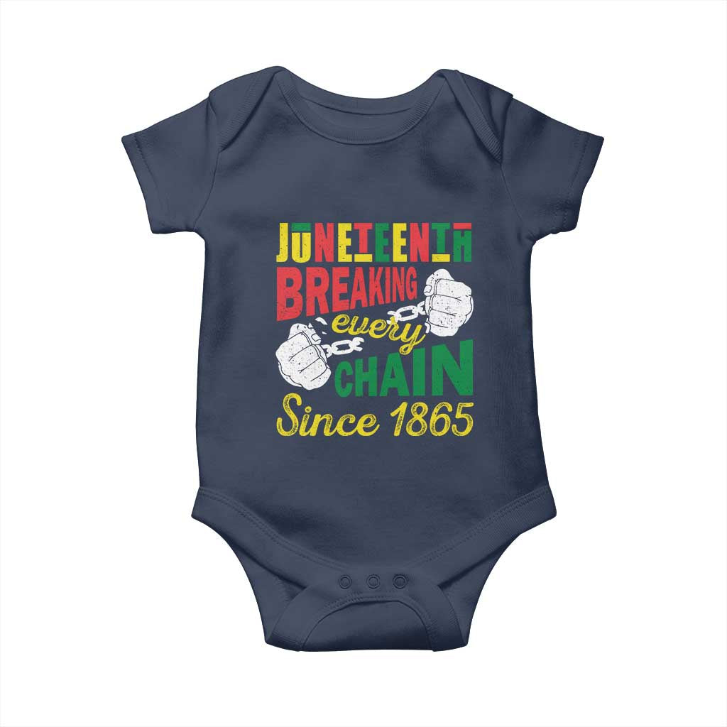 Juneteenth Baby Onesie Breaking Every Chain Since 1865 Black Pride