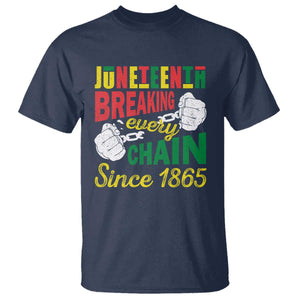 Juneteenth T Shirt Breaking Every Chain Since 1865 Black Pride