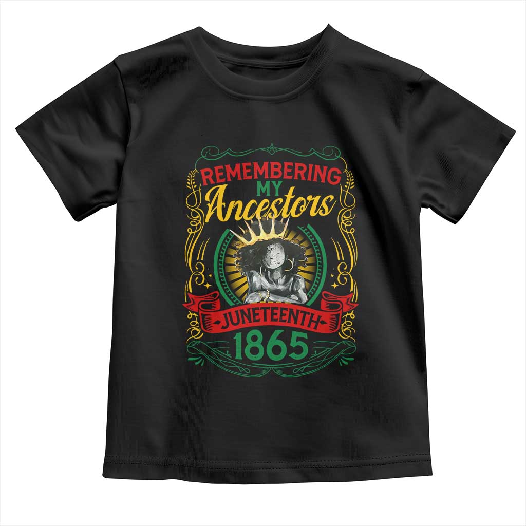 Juneteenth Baby Shirt Remembering My Ancestors Melanin Black Women Pride