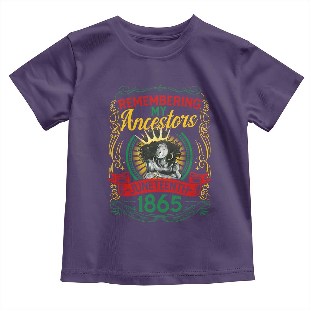 Juneteenth Baby Shirt Remembering My Ancestors Melanin Black Women Pride