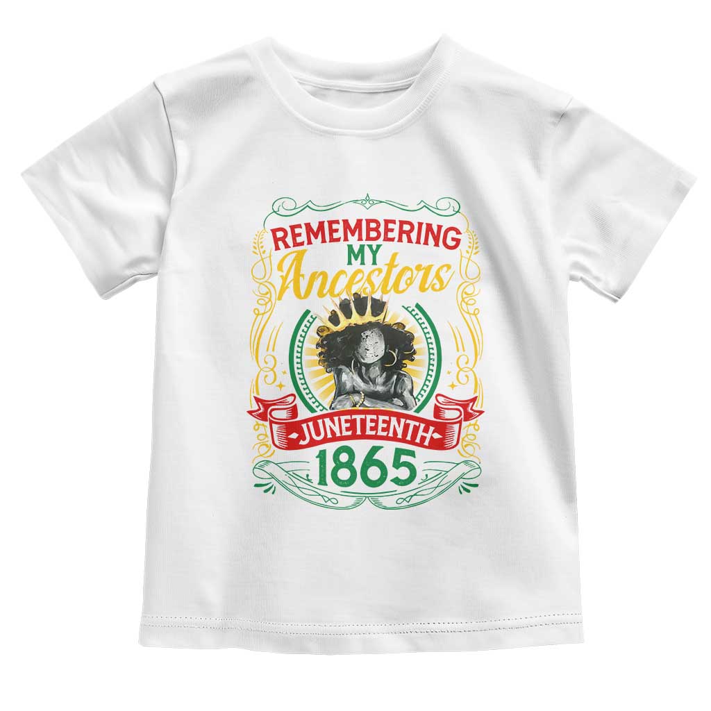 Juneteenth Baby Shirt Remembering My Ancestors Melanin Black Women Pride
