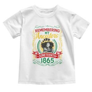 Juneteenth Baby Shirt Remembering My Ancestors Melanin Black Women Pride