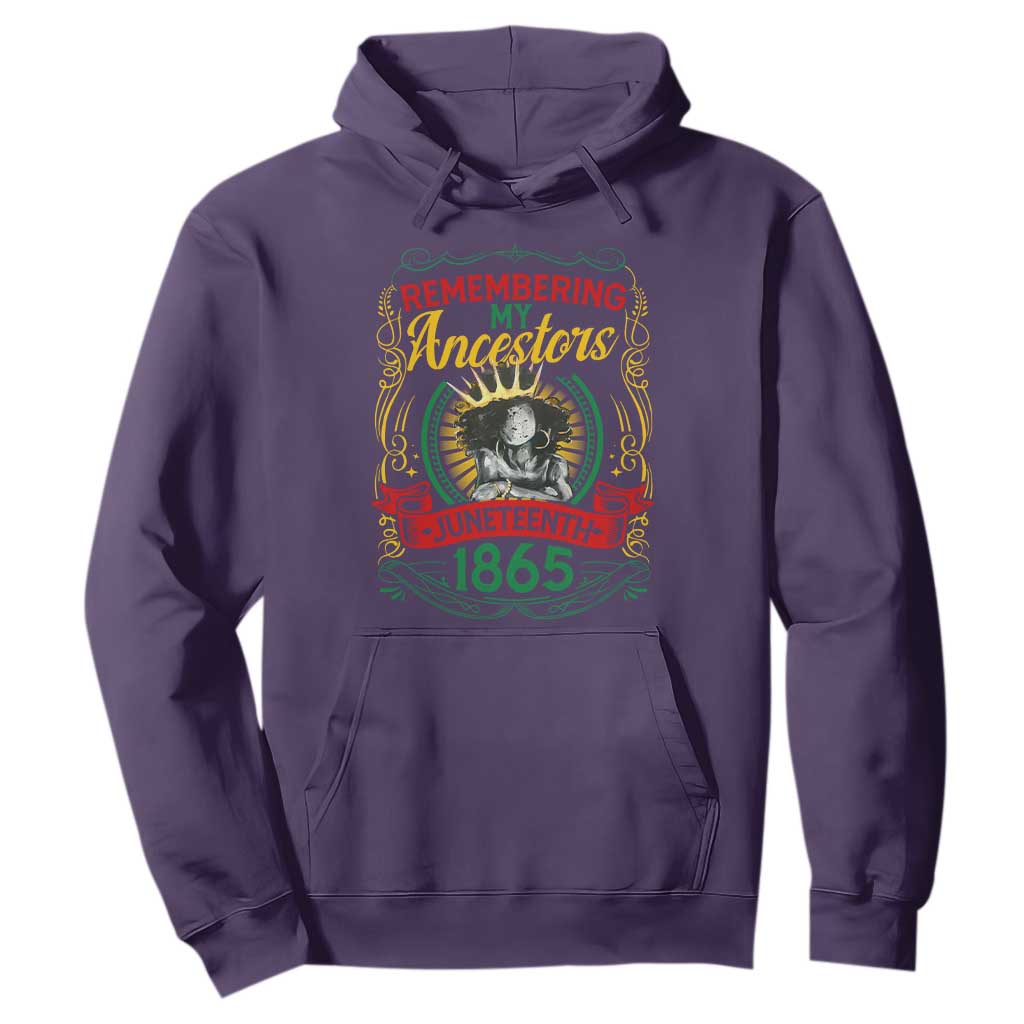 Juneteenth Hoodie Remembering My Ancestors Melanin Black Women Pride