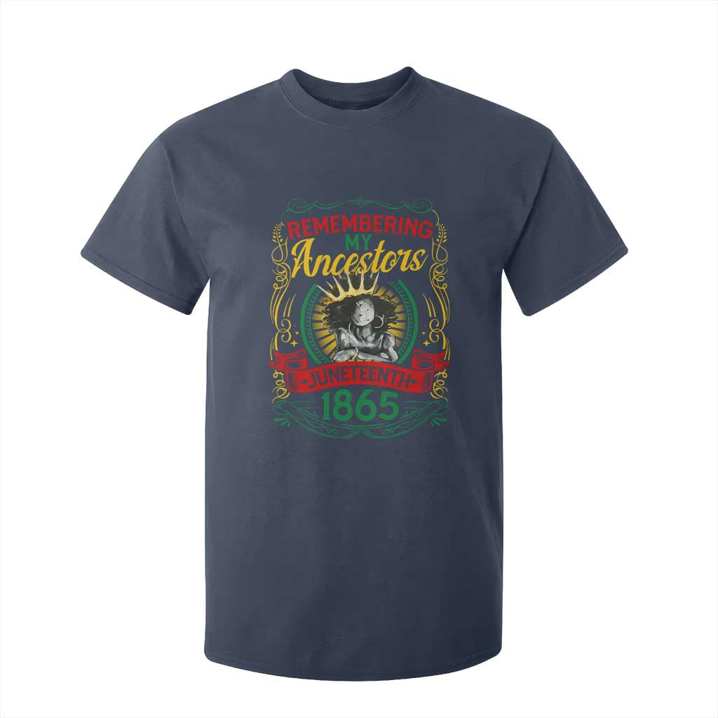 Juneteenth T Shirt For Kid Remembering My Ancestors Melanin Black Women Pride