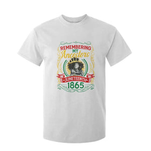 Juneteenth T Shirt For Kid Remembering My Ancestors Melanin Black Women Pride