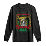 Juneteenth Long Sleeve Shirt Remembering My Ancestors Melanin Black Women Pride