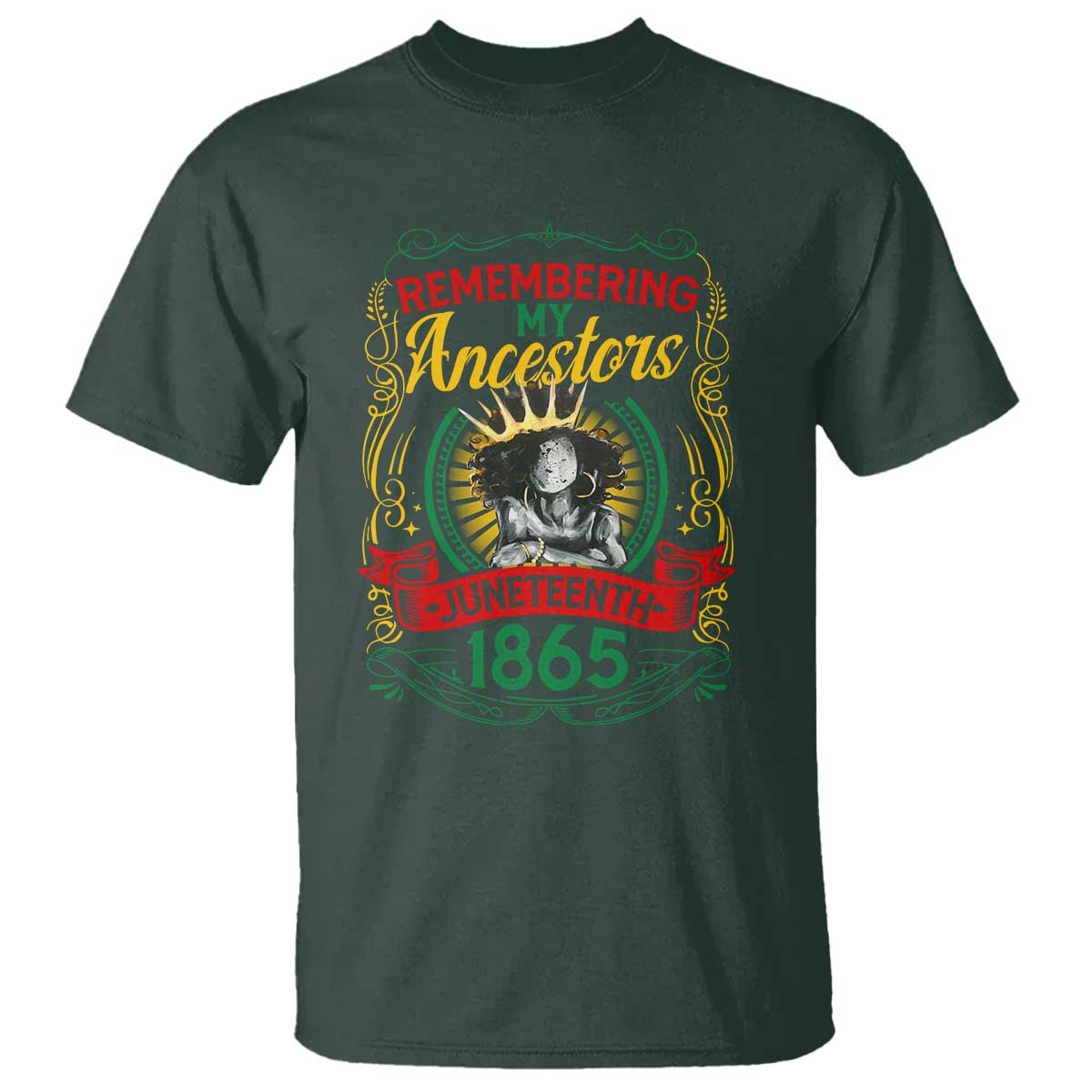 Juneteenth T Shirt Remembering My Ancestors Melanin Black Women Pride
