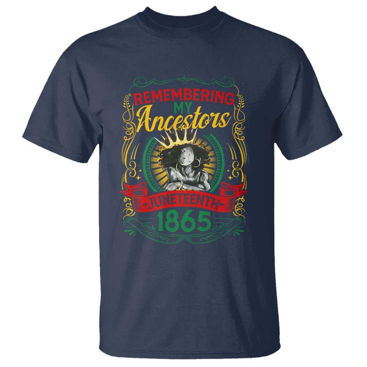 Juneteenth T Shirt Remembering My Ancestors Melanin Black Women Pride