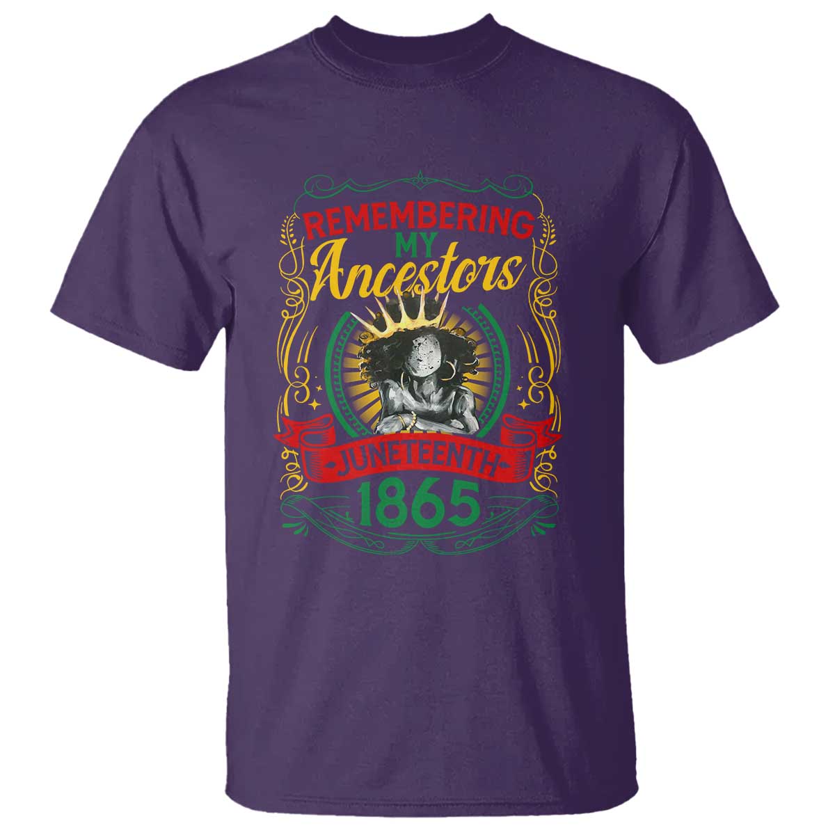 Juneteenth T Shirt Remembering My Ancestors Melanin Black Women Pride