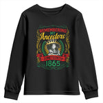 Juneteenth Youth Long Sleeve Shirt Remembering My Ancestors Melanin Black Women Pride