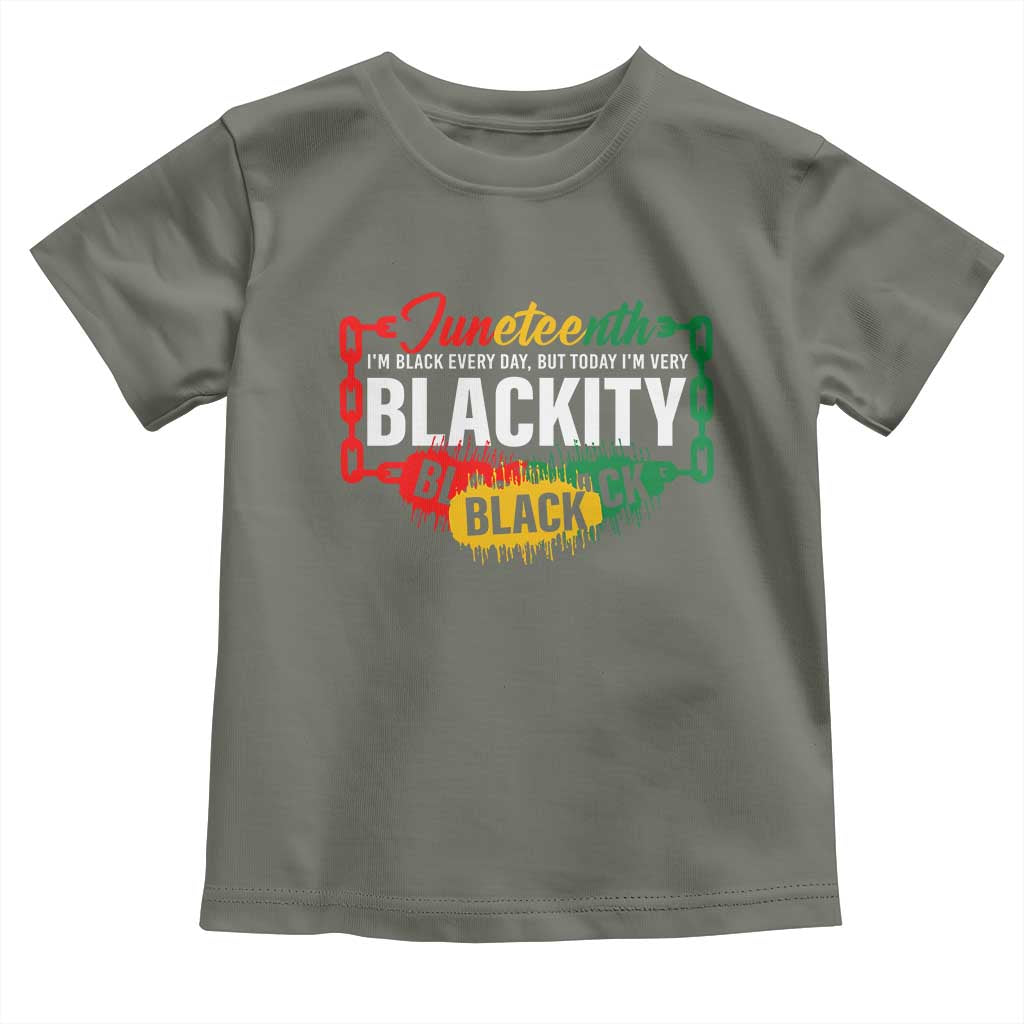 Juneteenth Baby Shirt I'm Black Everyday But Today I'm Blackity Pride