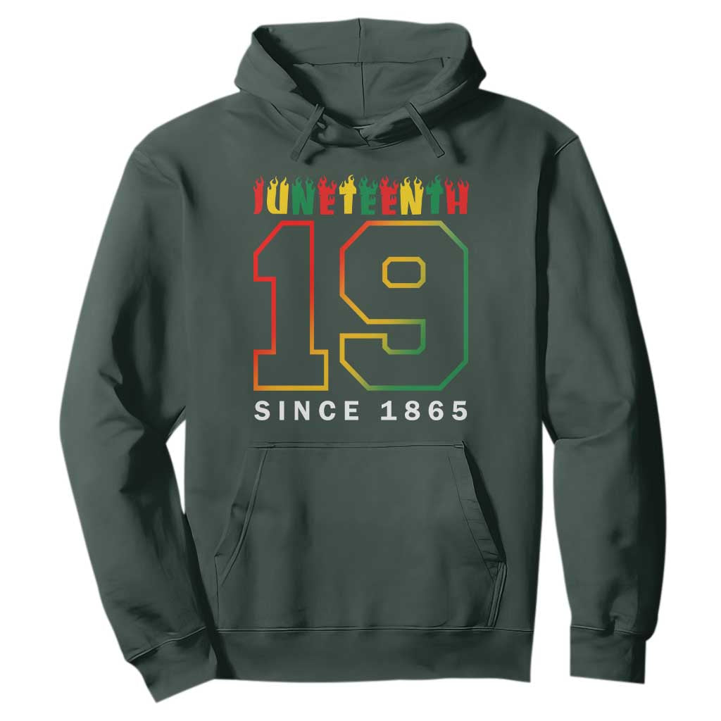 Melanin Black Freedom 1865 Juneteenth Hoodie