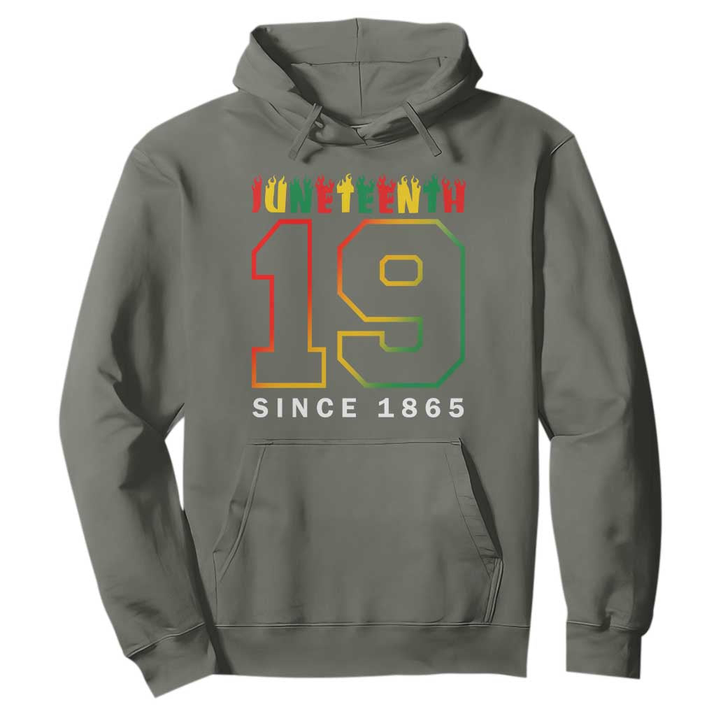 Melanin Black Freedom 1865 Juneteenth Hoodie