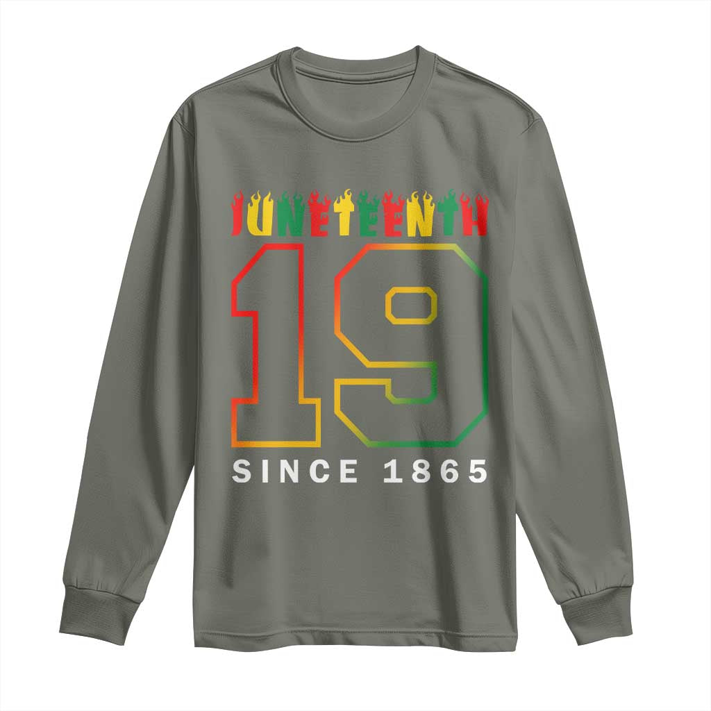 Melanin Black Freedom 1865 Juneteenth Long Sleeve Shirt