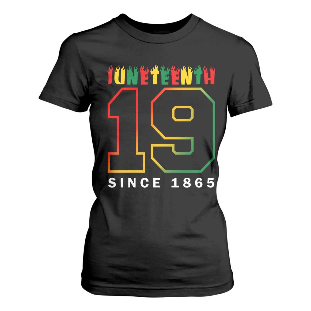 Melanin Black Freedom 1865 Juneteenth T Shirt For Women
